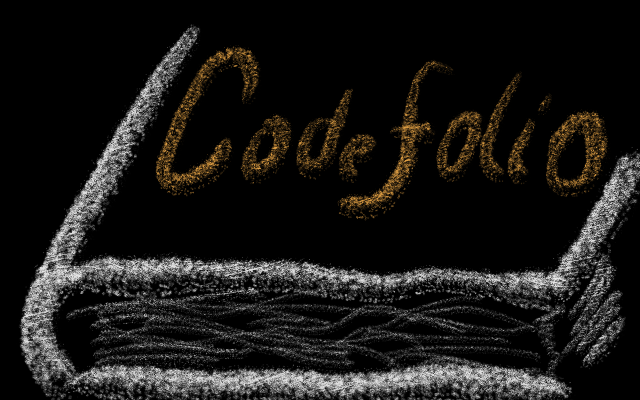 The Codefol.io logo on a book cover.